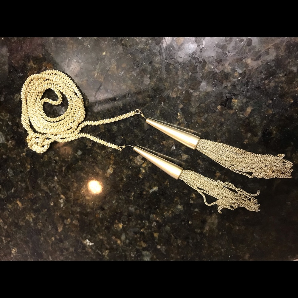Kendra Scott Gold Tassel Necklace